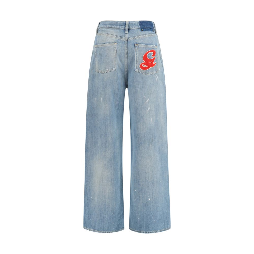 Golden Goose Blue Cotton Boyfriend Jeans | Regal Royce