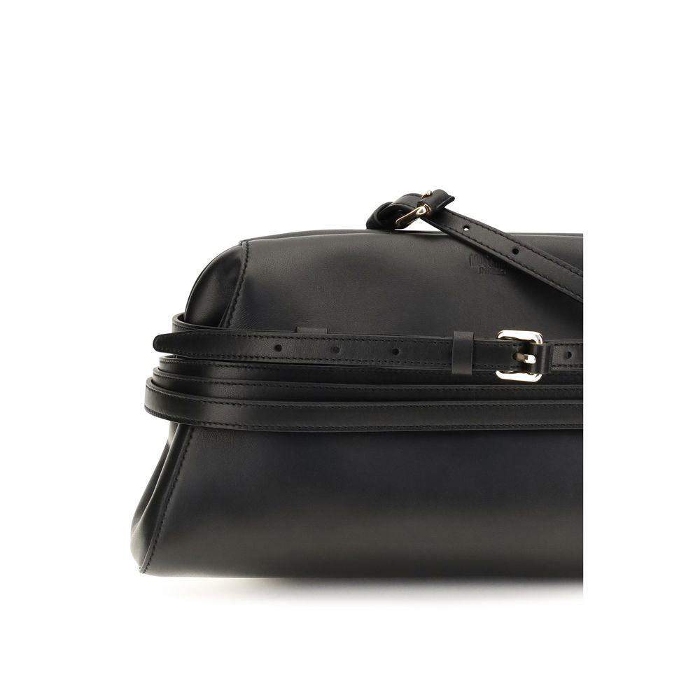 Moschino Black Goatskin Shoulder Bag | Regal Royce