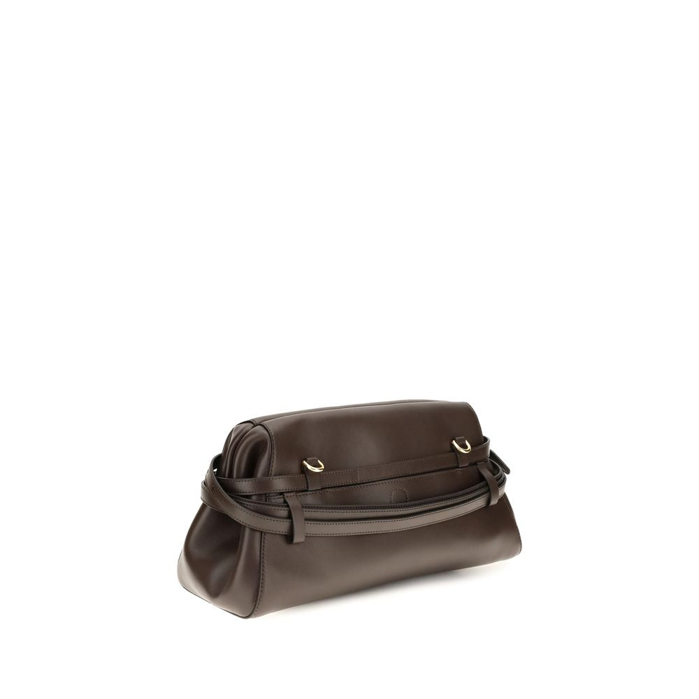 Moschino Brown Goatskin Shoulder Bag | Regal Royce