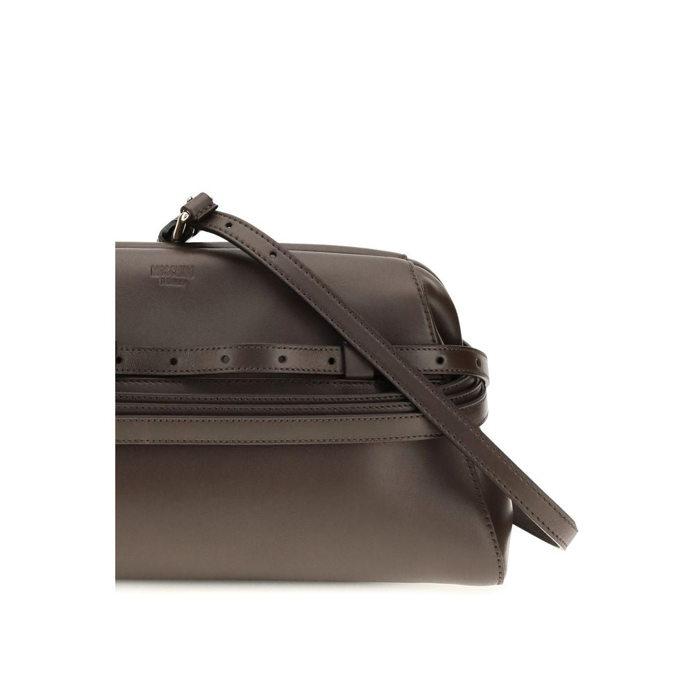 Moschino Brown Goatskin Shoulder Bag | Regal Royce