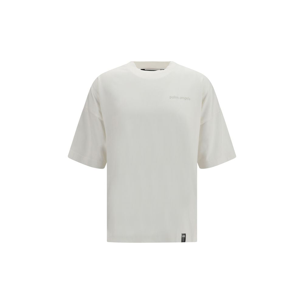Palm Angels White Cotton T-Shirt | Regal Royce