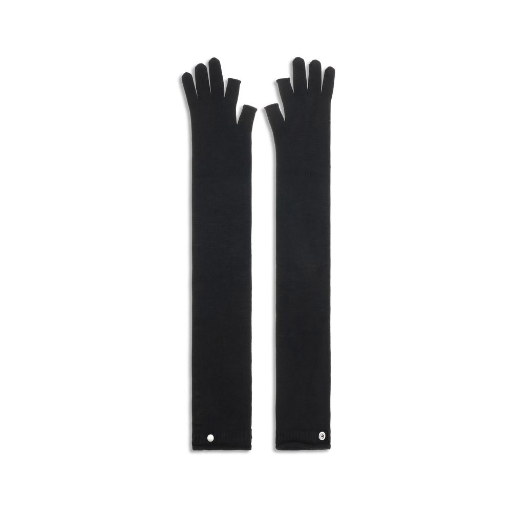 Rick Owens Black Wool Oves Aries Gloves | Regal Royce