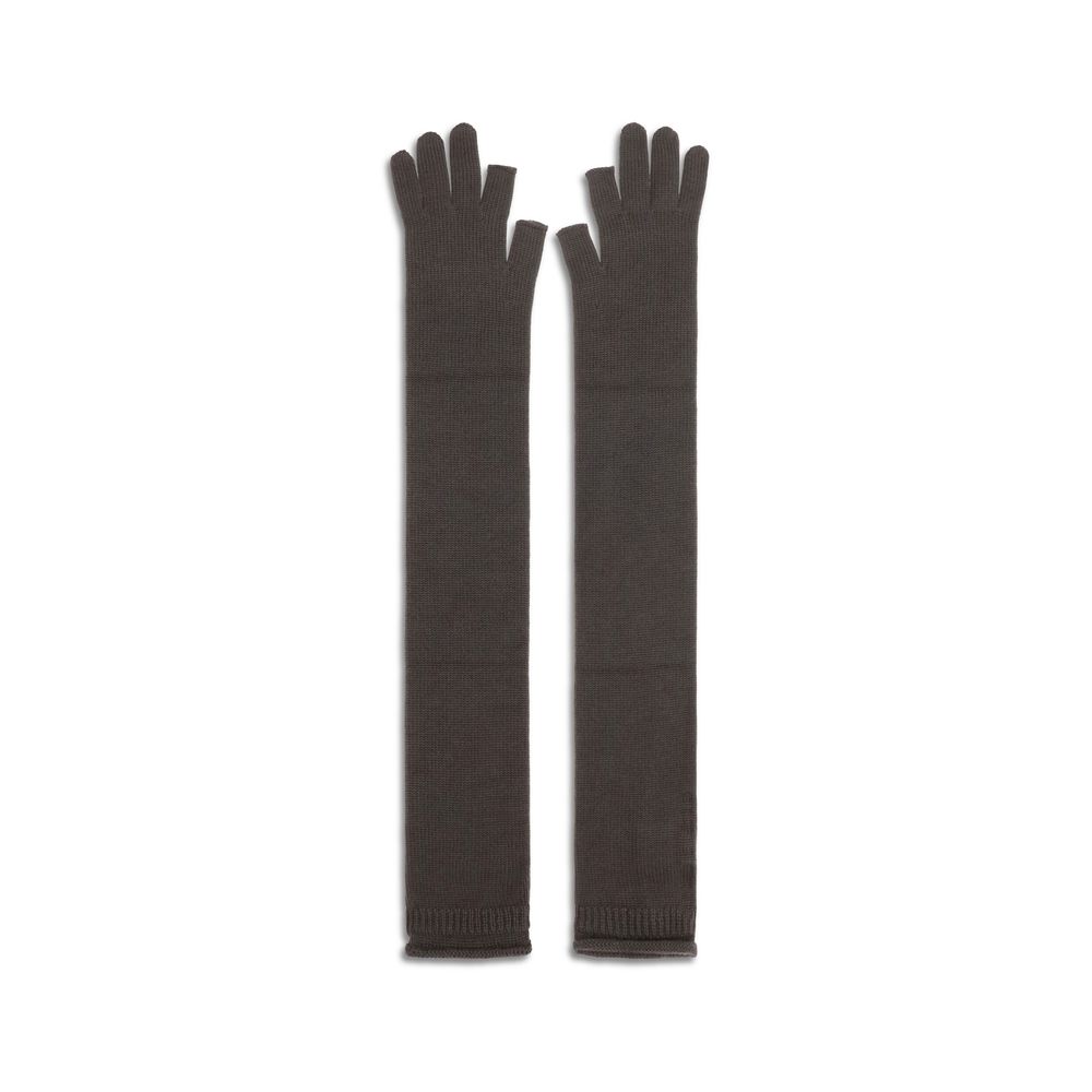 Rick Owens Gray Wool Oves Aries Gloves | Regal Royce