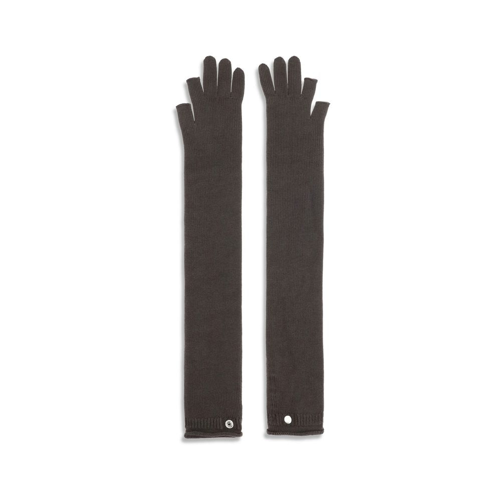Rick Owens Gray Wool Oves Aries Gloves | Regal Royce