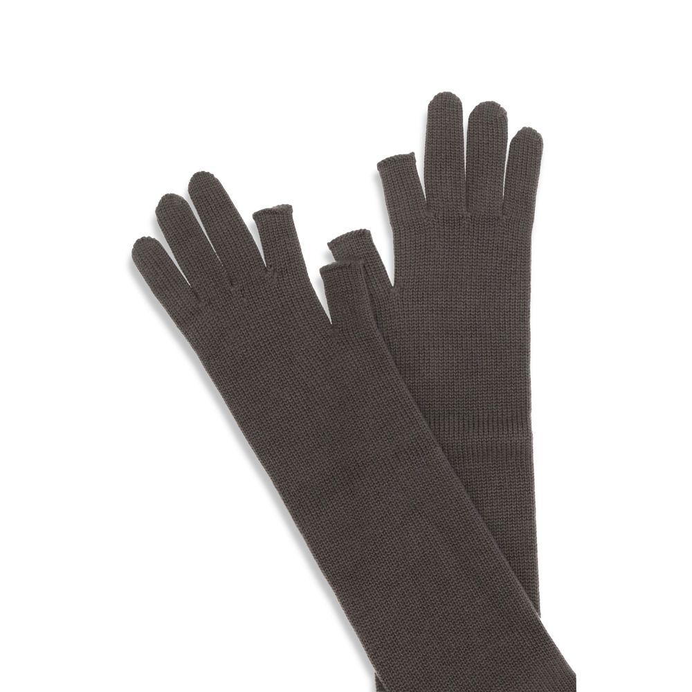 Rick Owens Gray Wool Oves Aries Gloves | Regal Royce