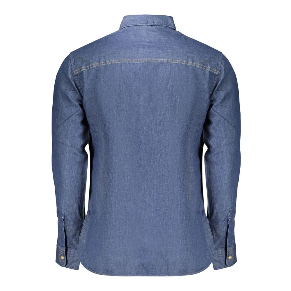 Pepe Jeans Blue Cotton Men's Shirt | Regal Royce