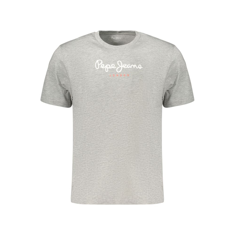Pepe Jeans Gray Cotton Men's T-Shirt | Regal Royce