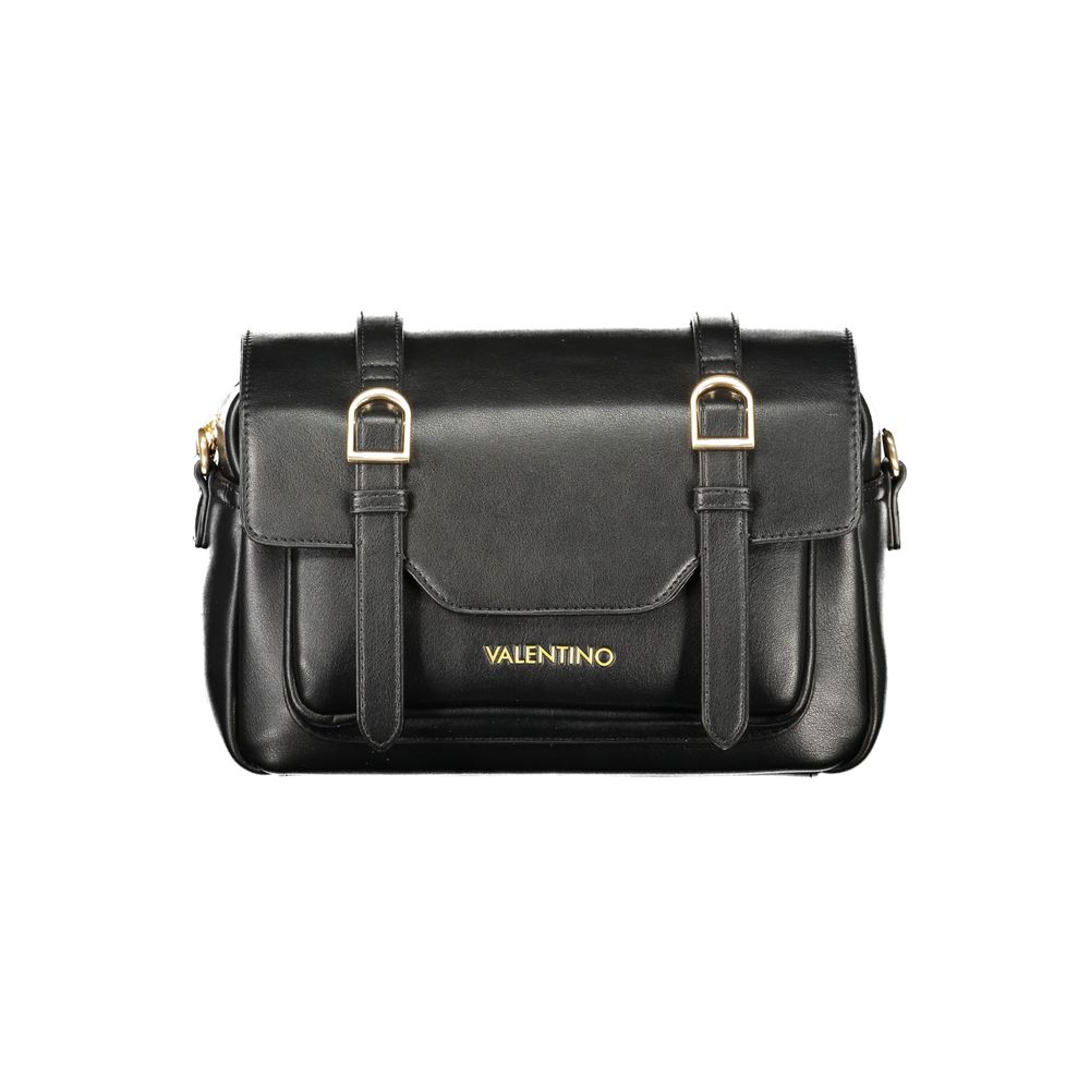 Mario Valentino Black Polyurethane Women's Bag | Regal Royce