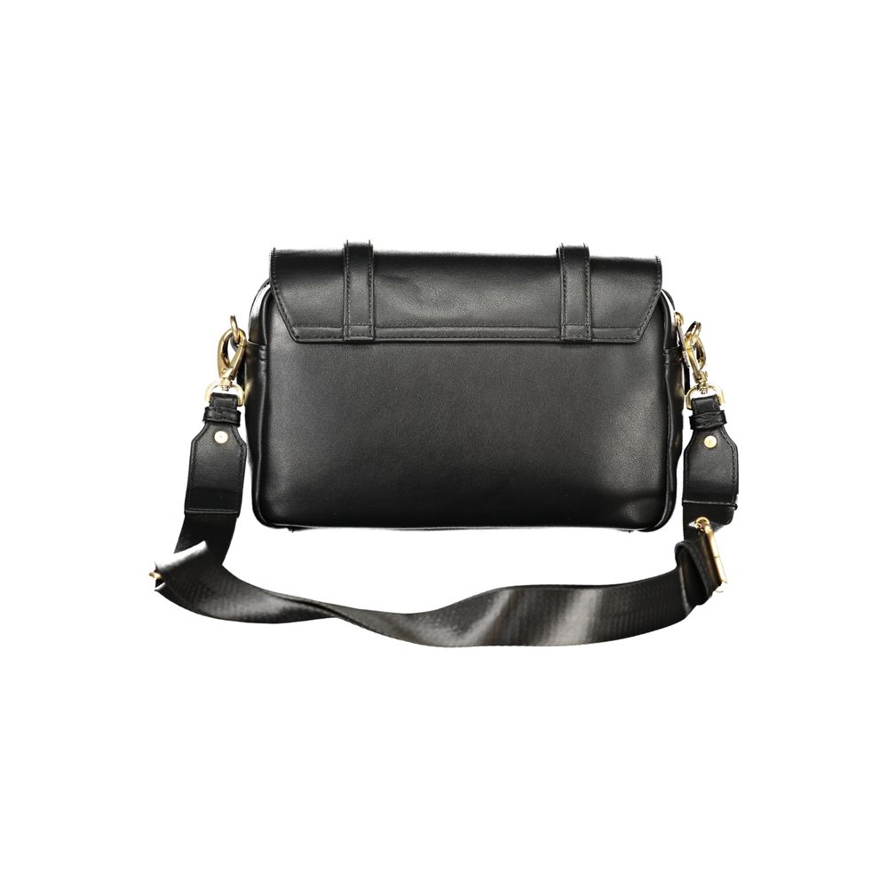 Mario Valentino Black Polyurethane Women's Bag | Regal Royce