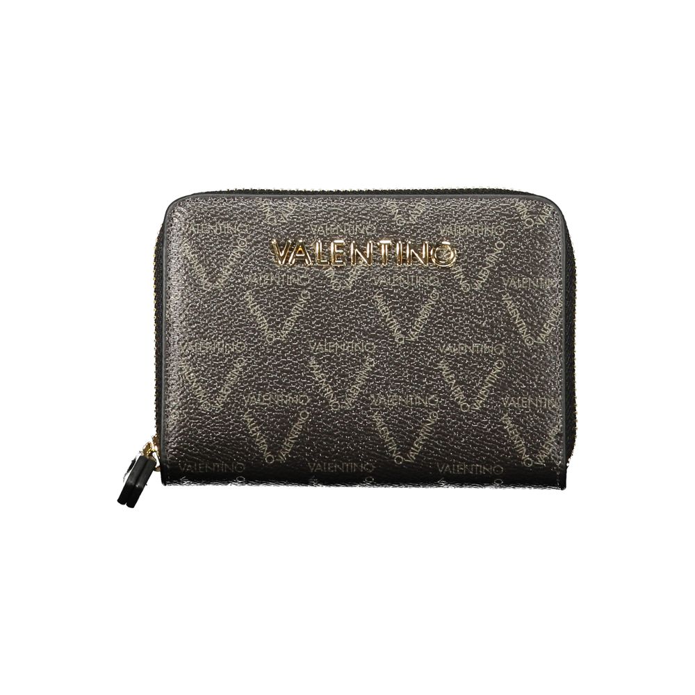Mario Valentino Black Polyurethane Women's Wallet | Regal Royce