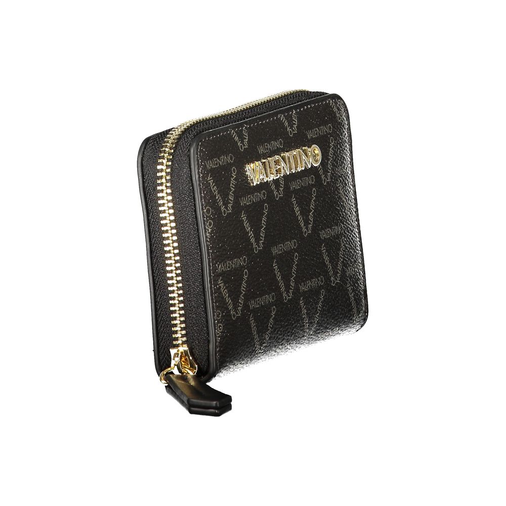 Mario Valentino Black Polyurethane Women's Wallet | Regal Royce