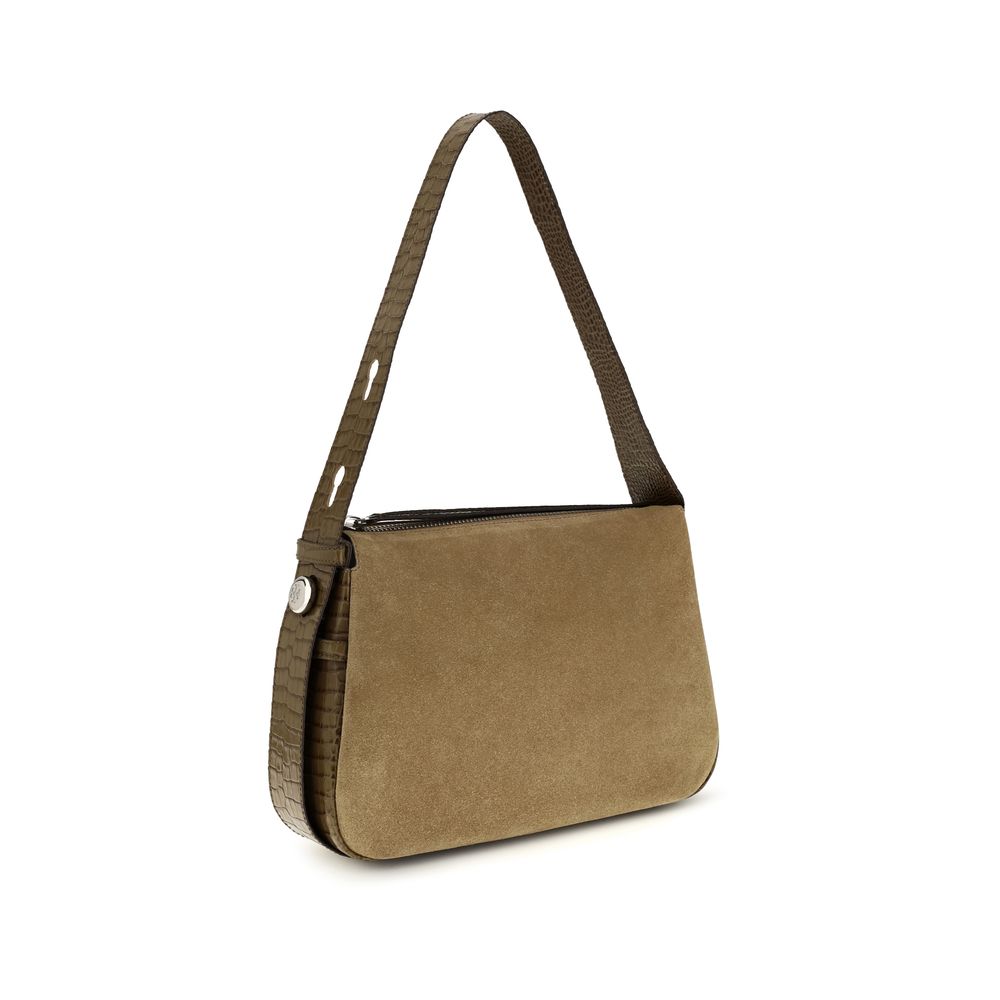 Tory Burch Beige Suede Leather Shoulder Bag | Regal Royce