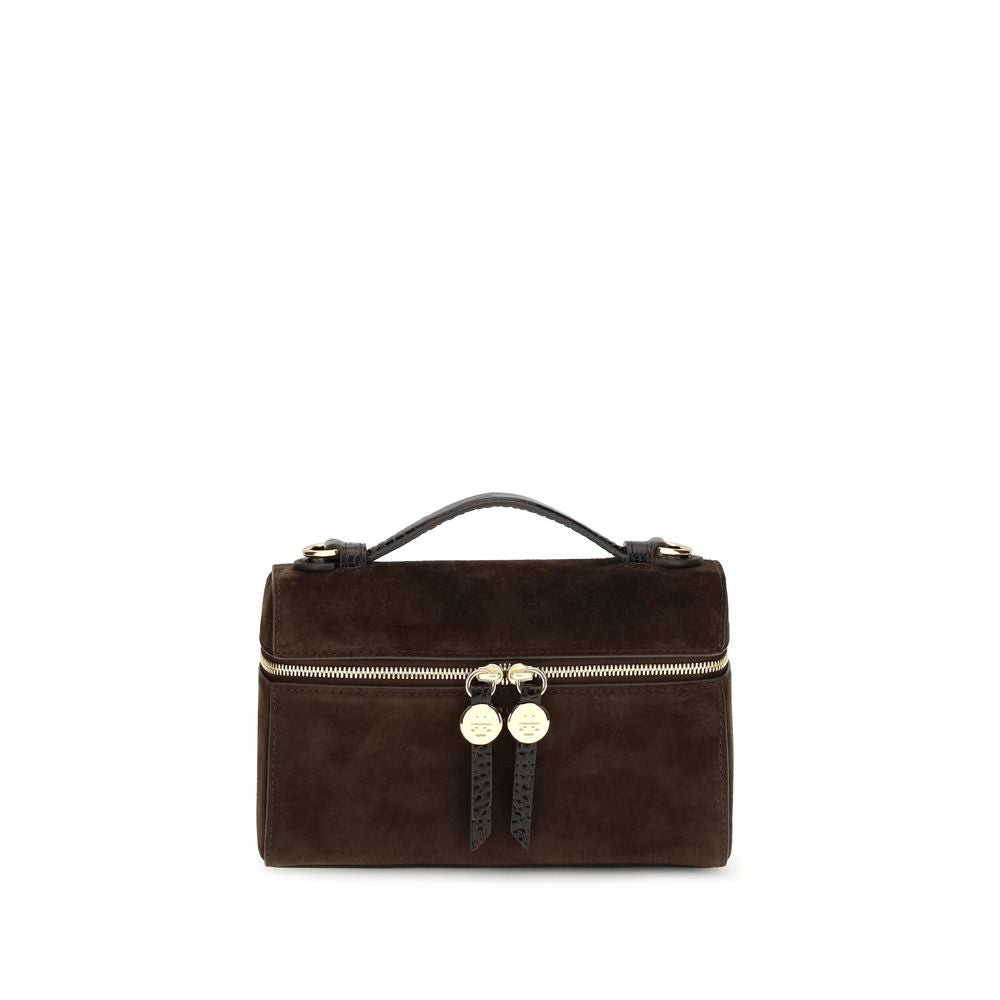 Tory Burch Brown Suede Leather Shoulder Bag | Regal Royce