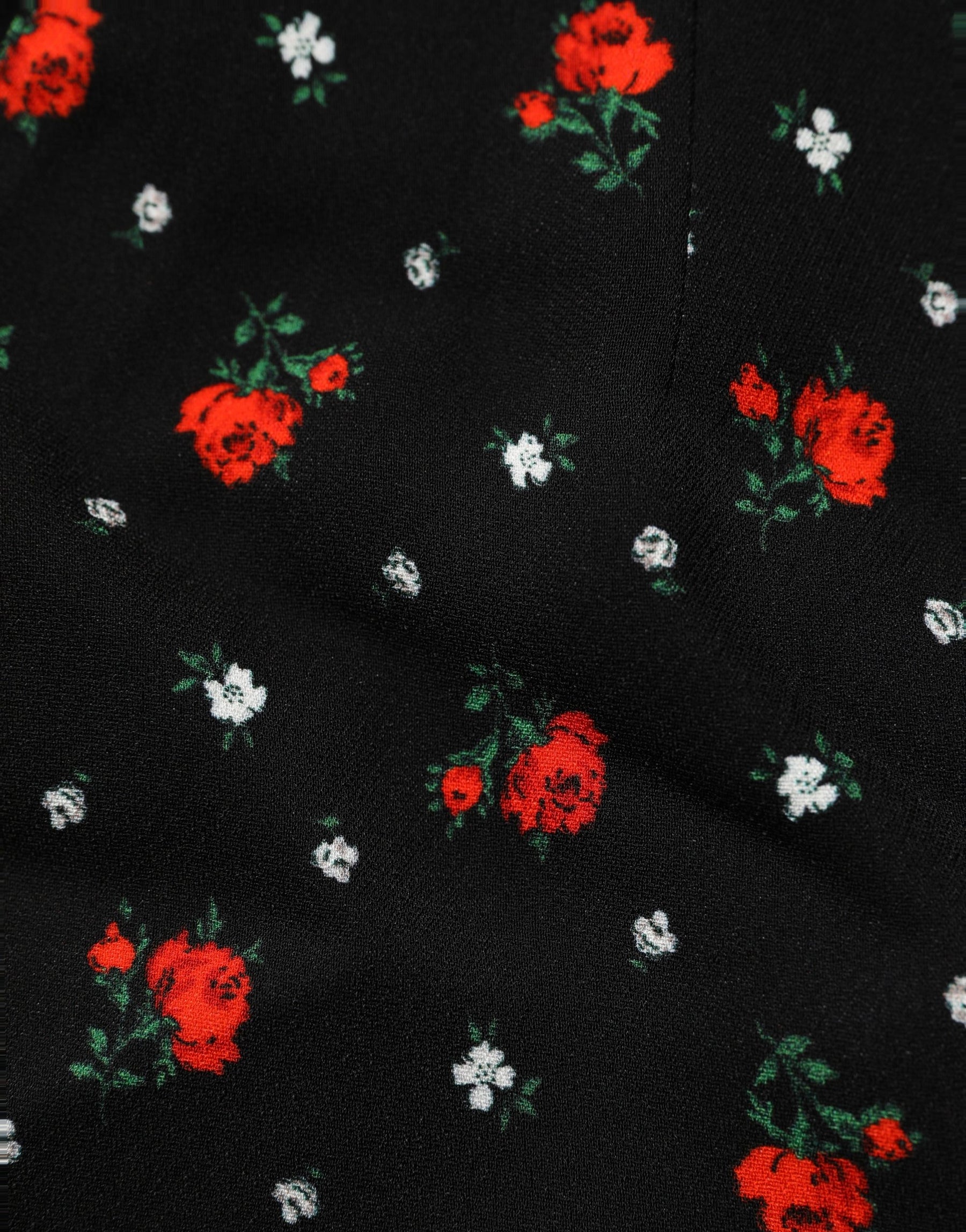 Dolce & Gabbana Black Floral High Rise Women Hot Pants Shorts | Regal Royce