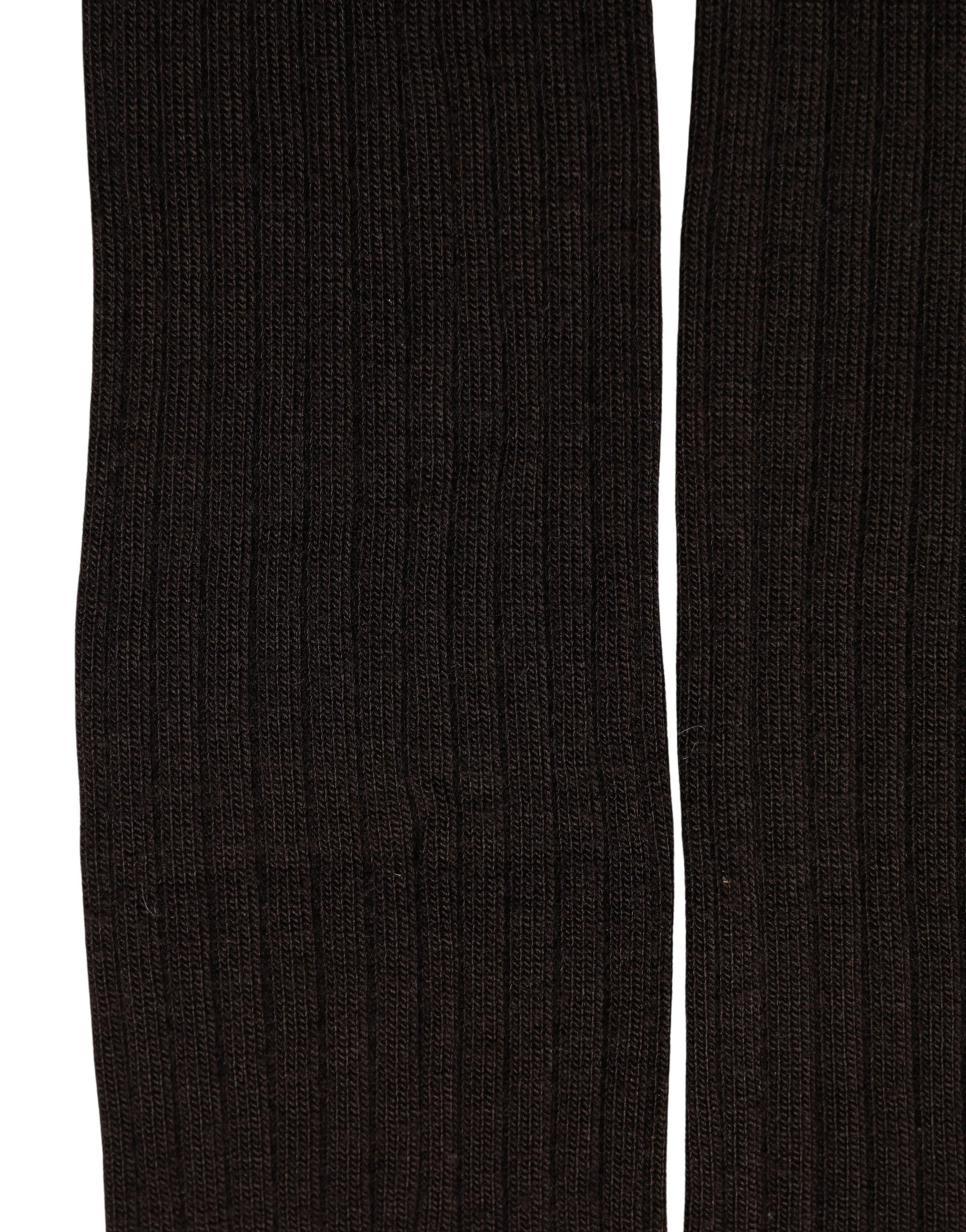 Dolce & Gabbana Black Wool Tights Stocking Pantyhose One Size Socks | Regal Royce