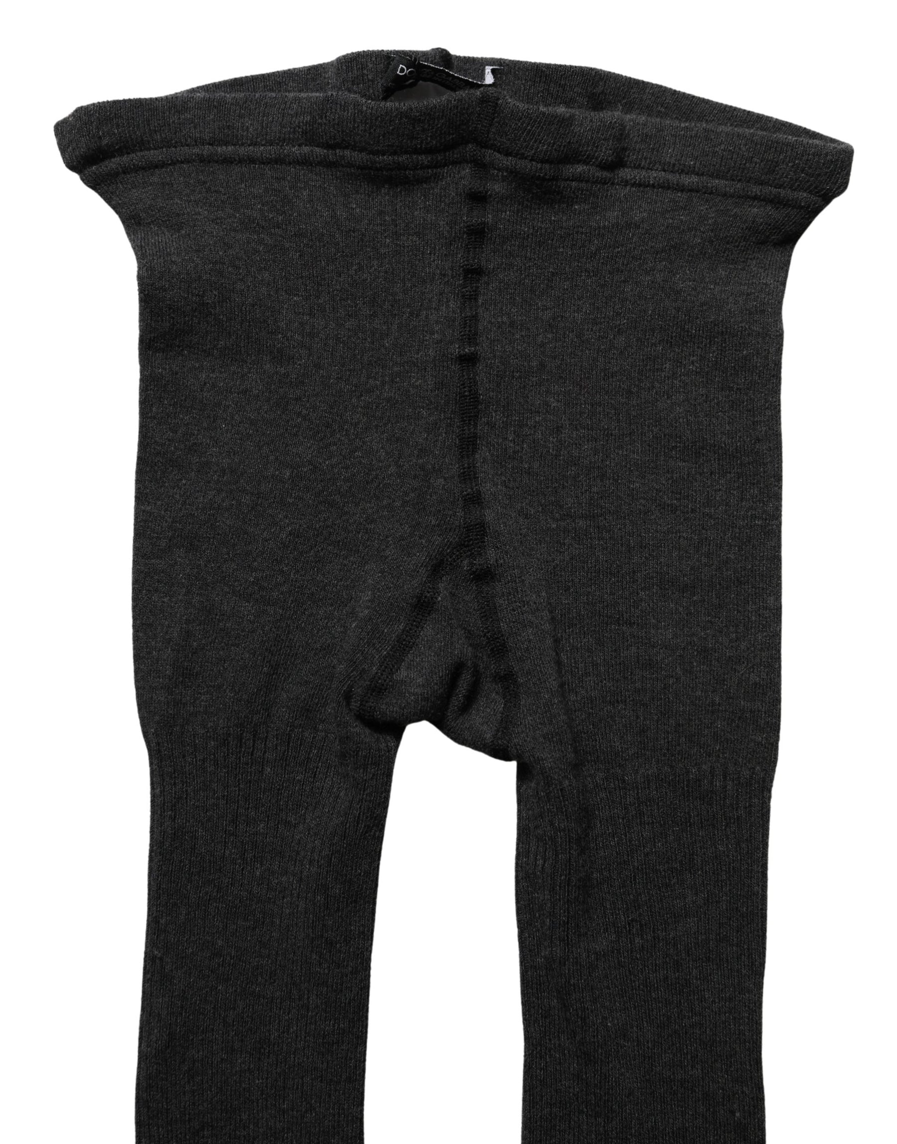 Dolce & Gabbana Gray Cotton Tights Stocking Pantyhose Socks | Regal Royce