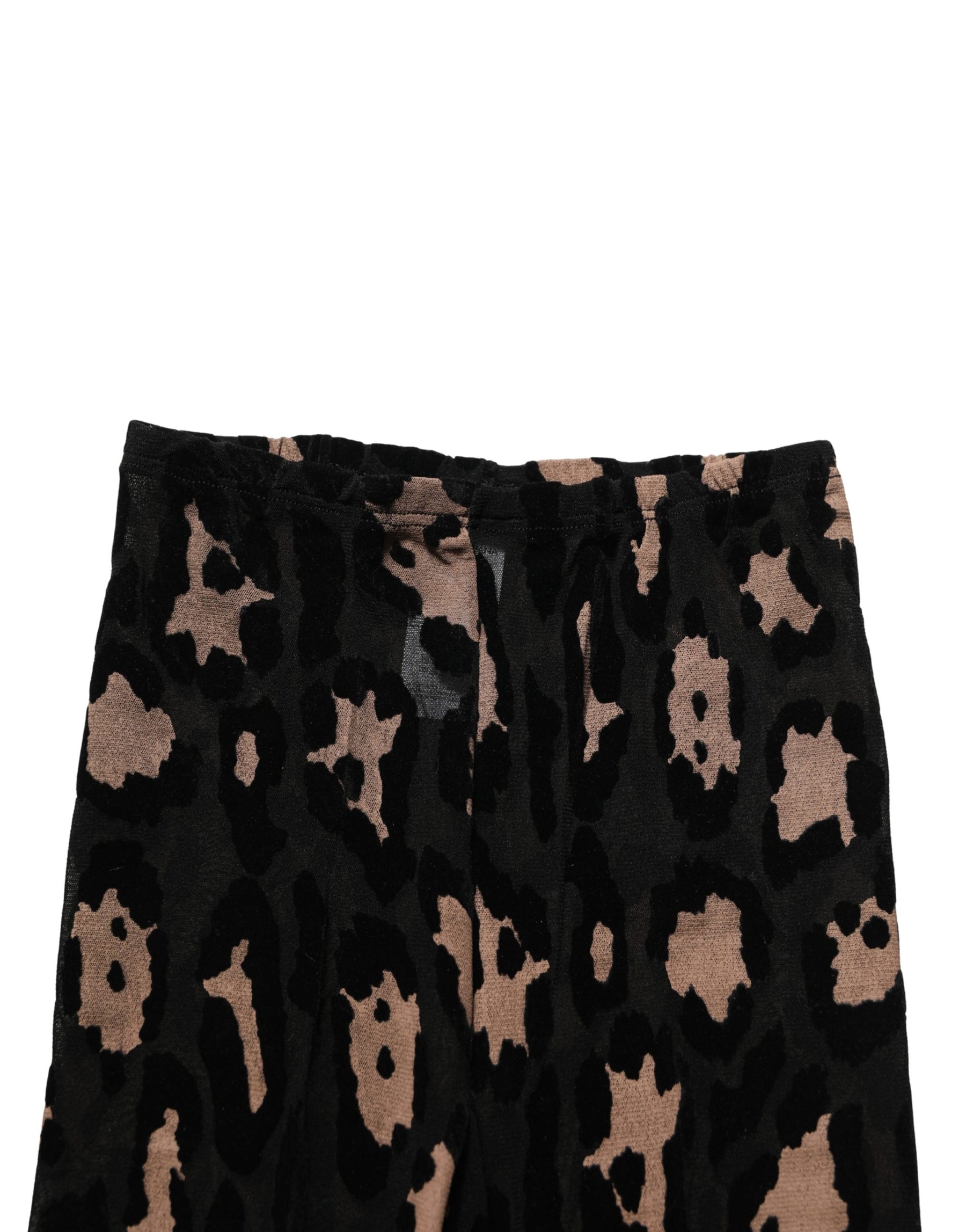 Dolce & Gabbana Black Leopard Nylon Tights Stocking Pantyhose Socks | Regal Royce