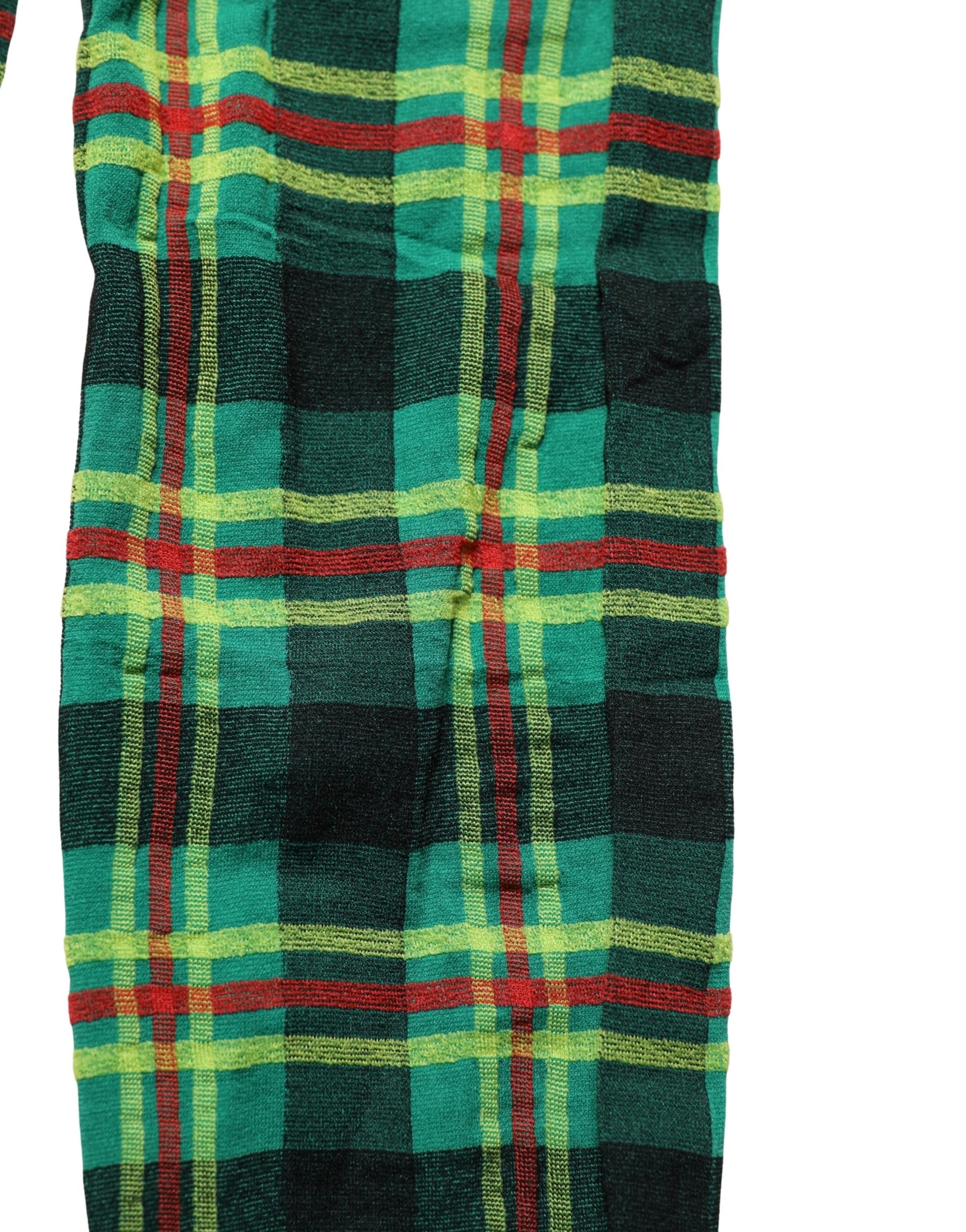 Dolce & Gabbana Multicolor Plaid Tights Stocking Pantyhose Socks | Regal Royce