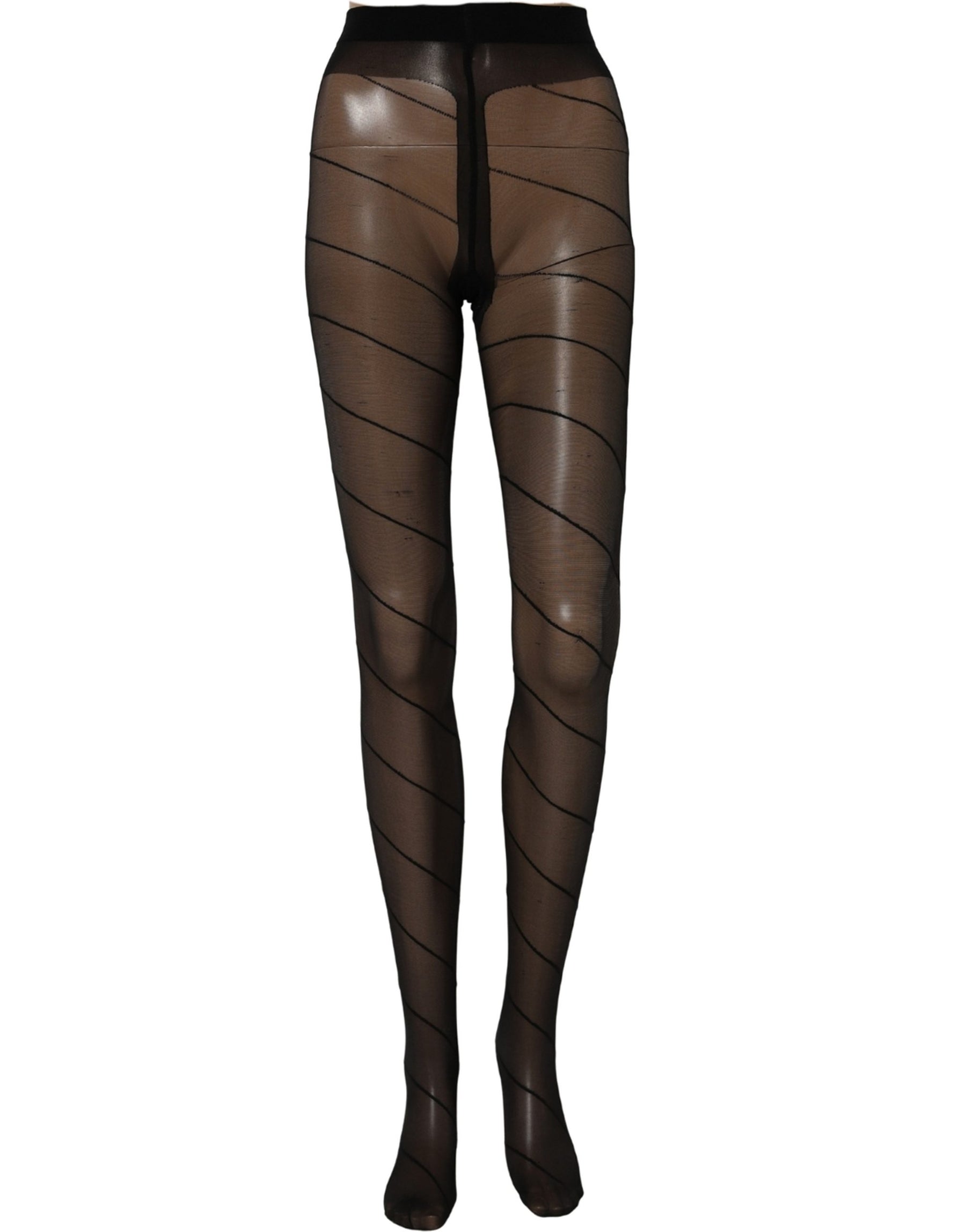 Dolce & Gabbana Black Nylon Sheer Tights Stocking Pantyhose Socks | Regal Royce