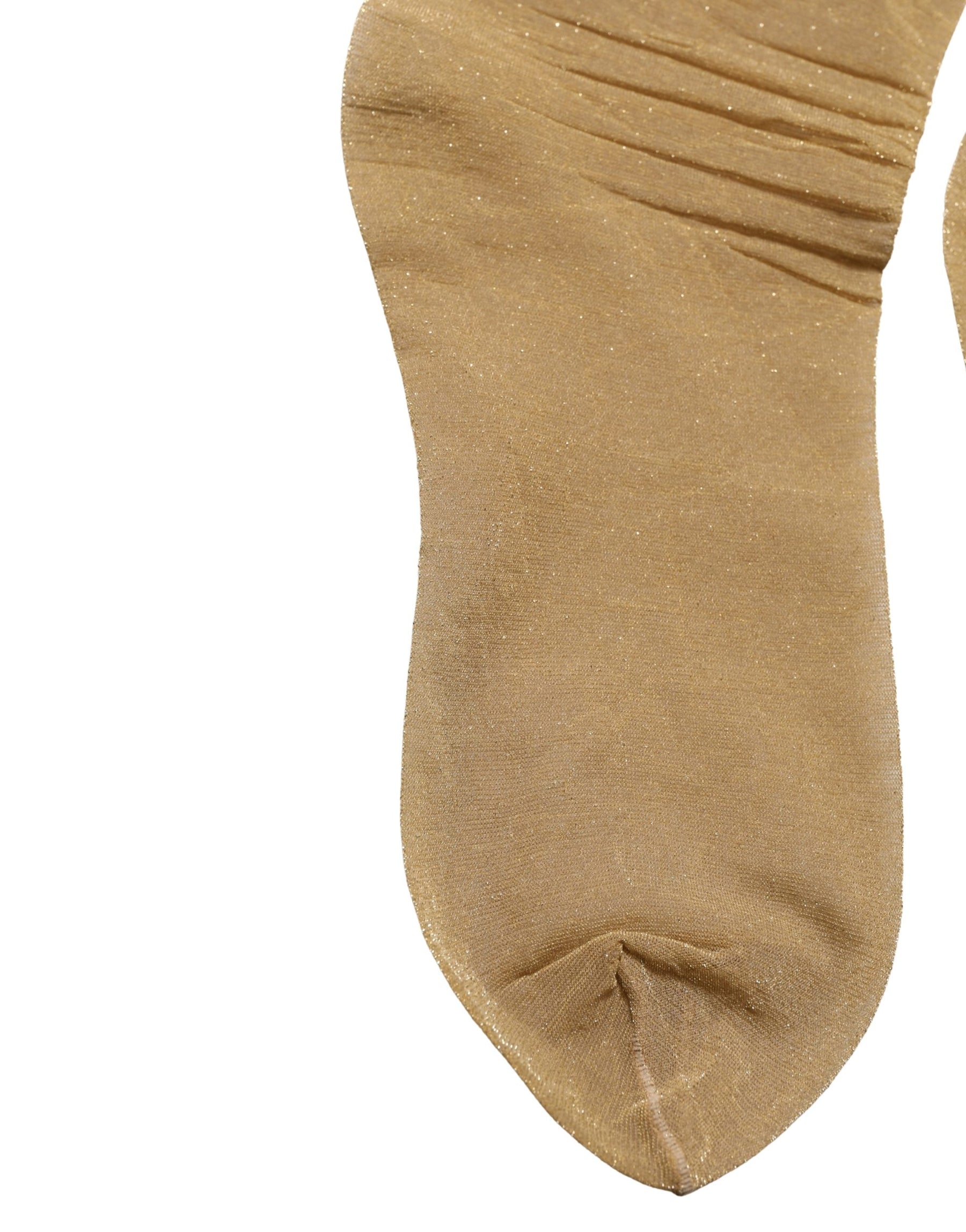 Dolce & Gabbana Brown Stretch Floral Clear Crystal Stockings Socks | Regal Royce