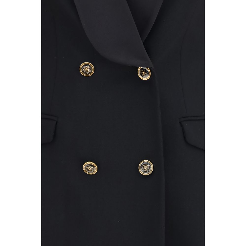 Versace Black Wool Oves Aries Blazer | Regal Royce