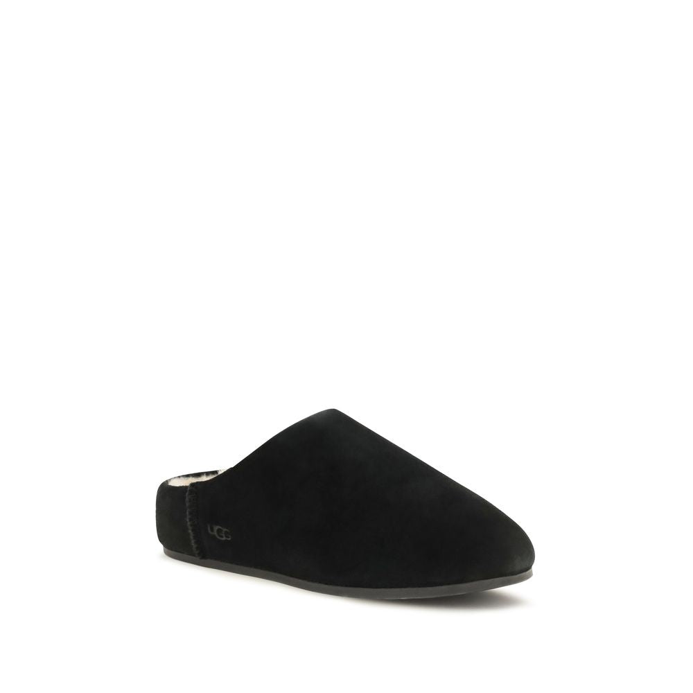UGG Black Leather Mules | Regal Royce