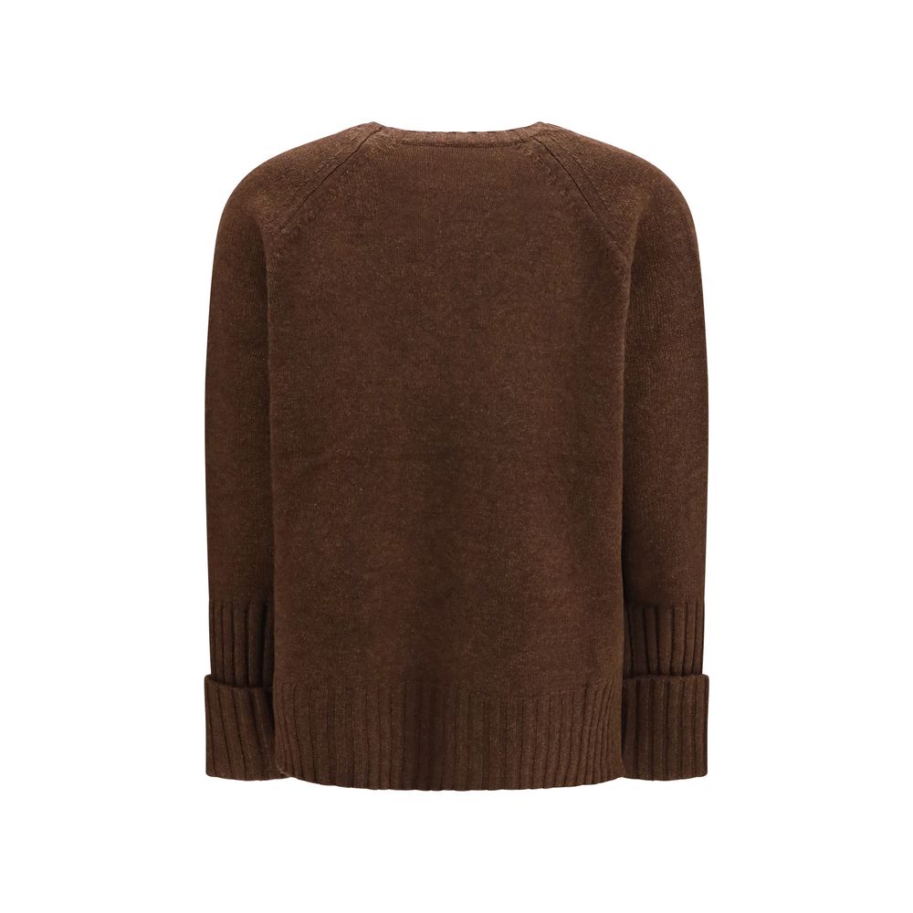 Tory Burch Brown Wool Oves Aries Sweatshirt | Regal Royce