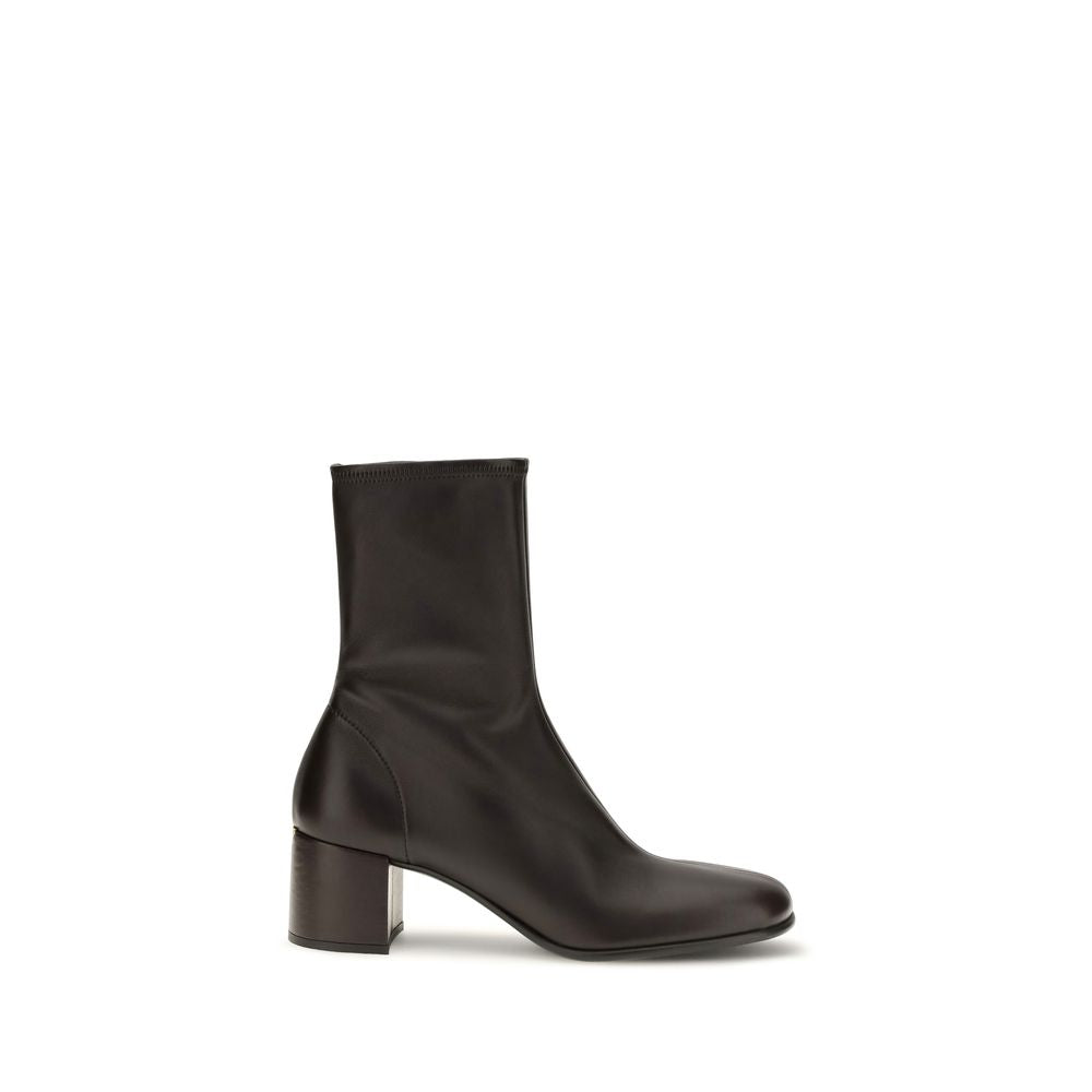 Prada Brown Lamb Ovis Aries Aries Ankle Boots | Regal Royce