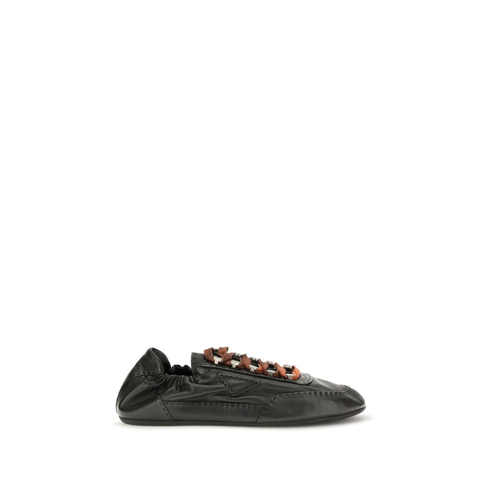 Prada Black Lamb Ovis Aries Aries Athletic Sneakers | Regal Royce