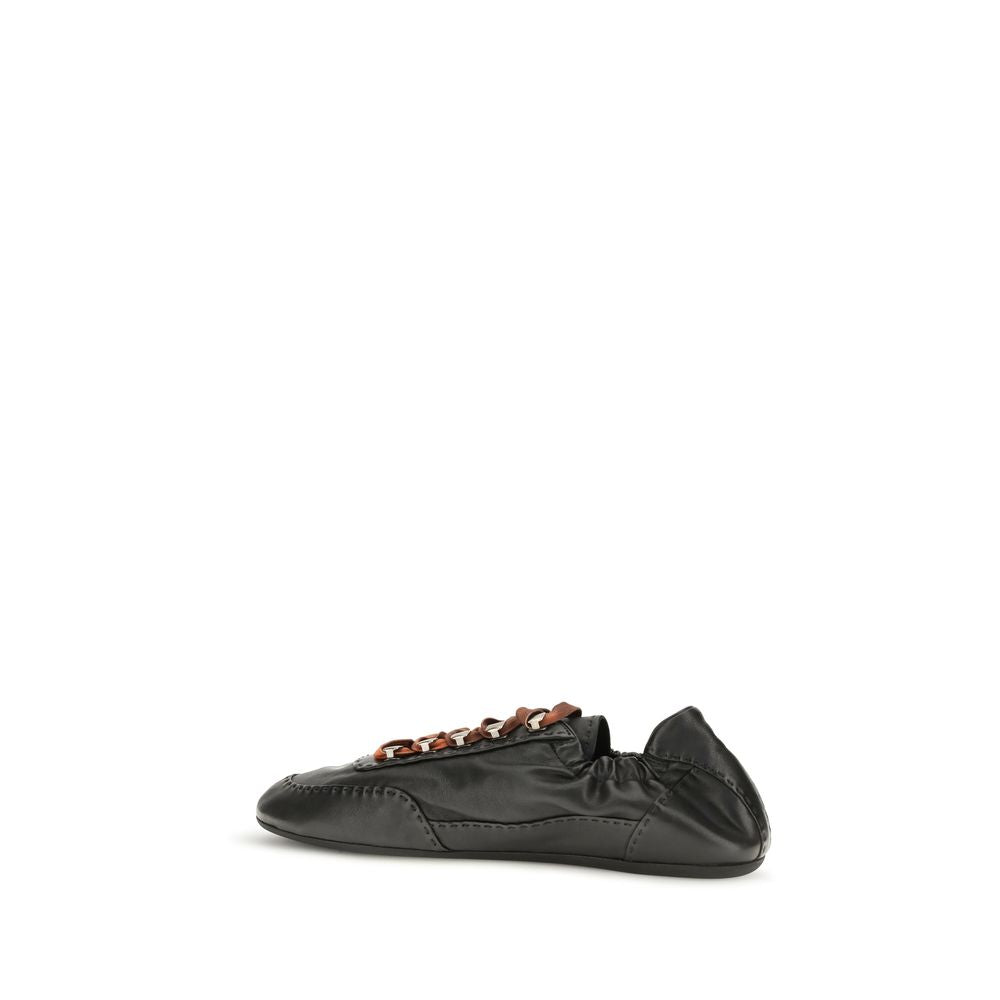 Prada Black Lamb Ovis Aries Aries Athletic Sneakers | Regal Royce