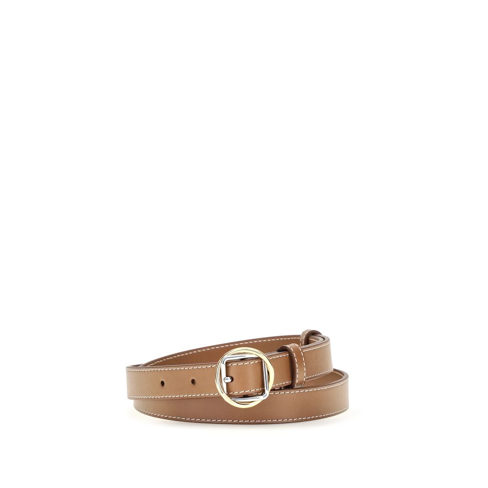 Jacquemus Beige Calf Leather Bos Taurus Thin Belt | Regal Royce