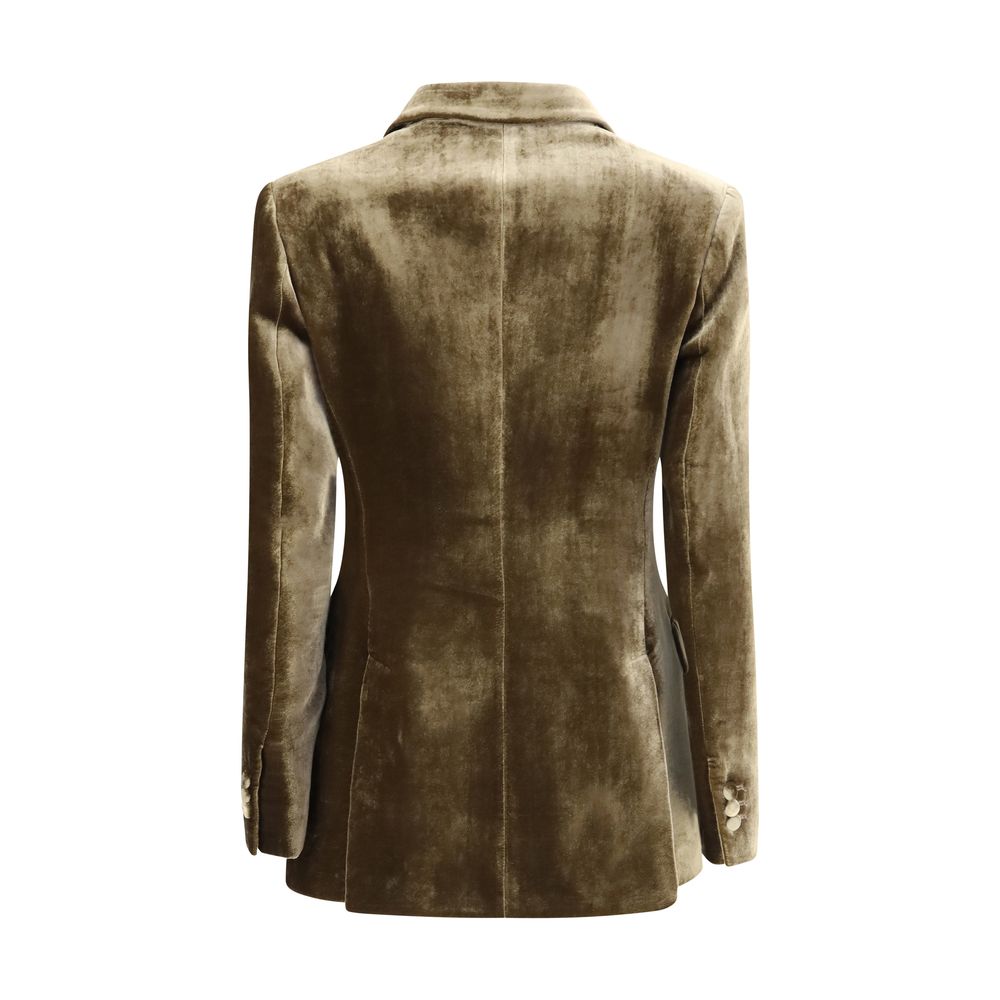 P.A.R.O.S.H. Brown Viscose Blazer | Regal Royce