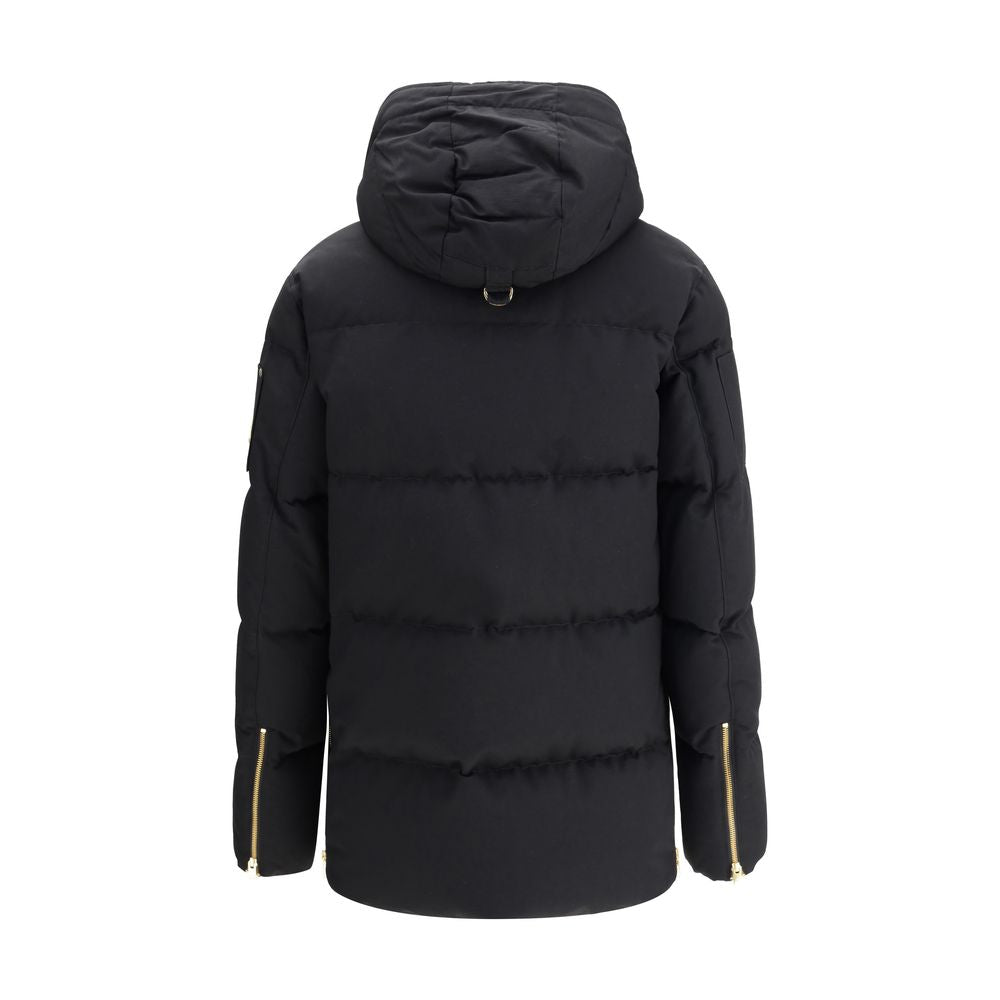 Moose Knuckles Black Cotton Coat | Regal Royce