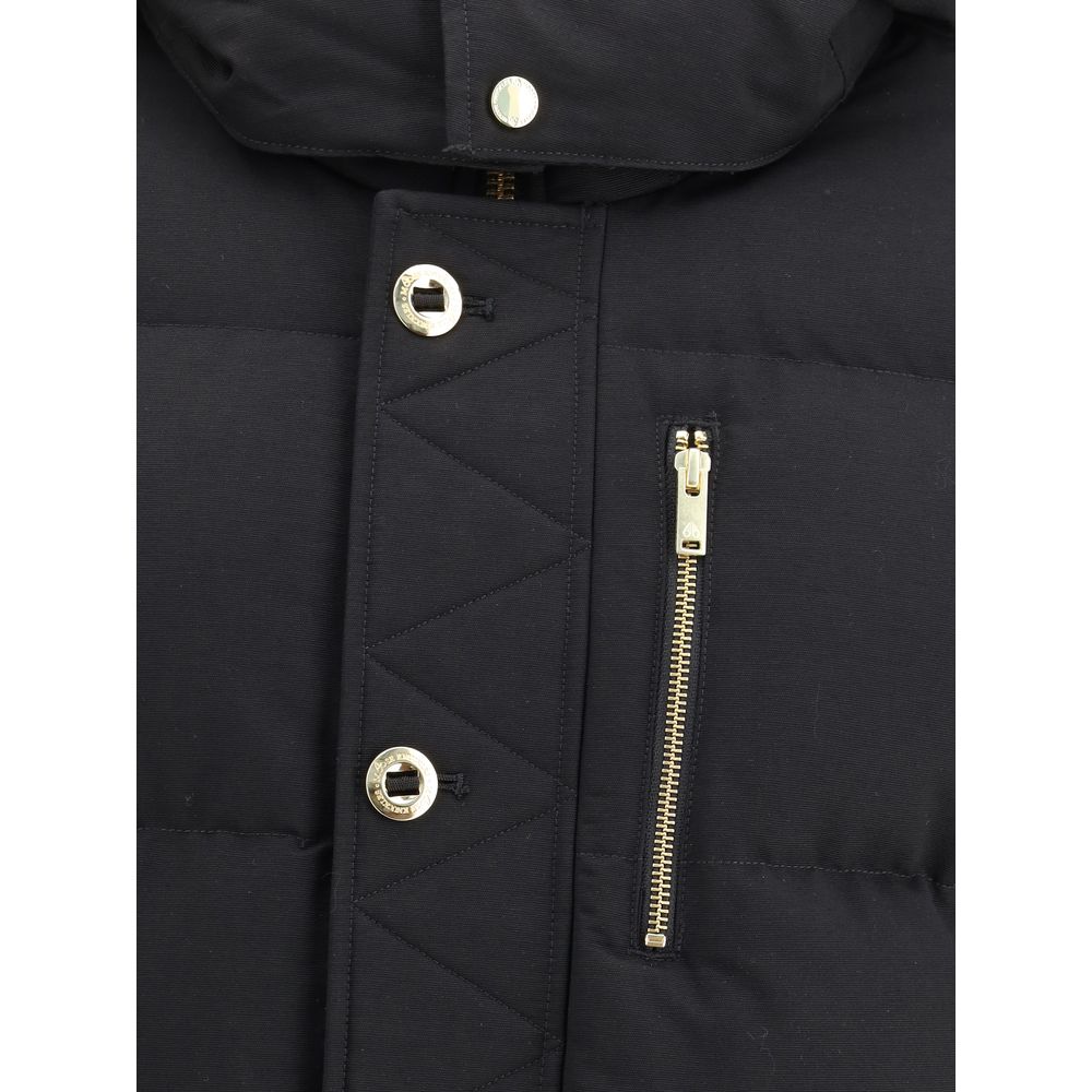 Moose Knuckles Black Cotton Coat | Regal Royce