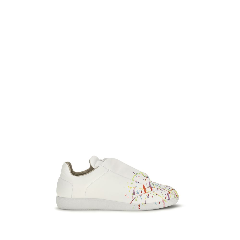 Maison Margiela White Calf Leather Bos Taurus Low Top Sneakers | Regal Royce