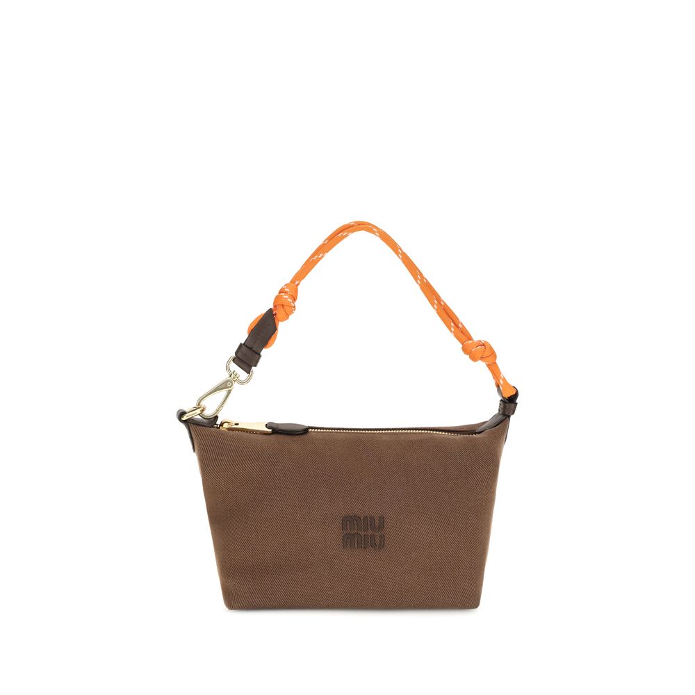 Miu Miu Brown Cotton Shoulder Bag | Regal Royce