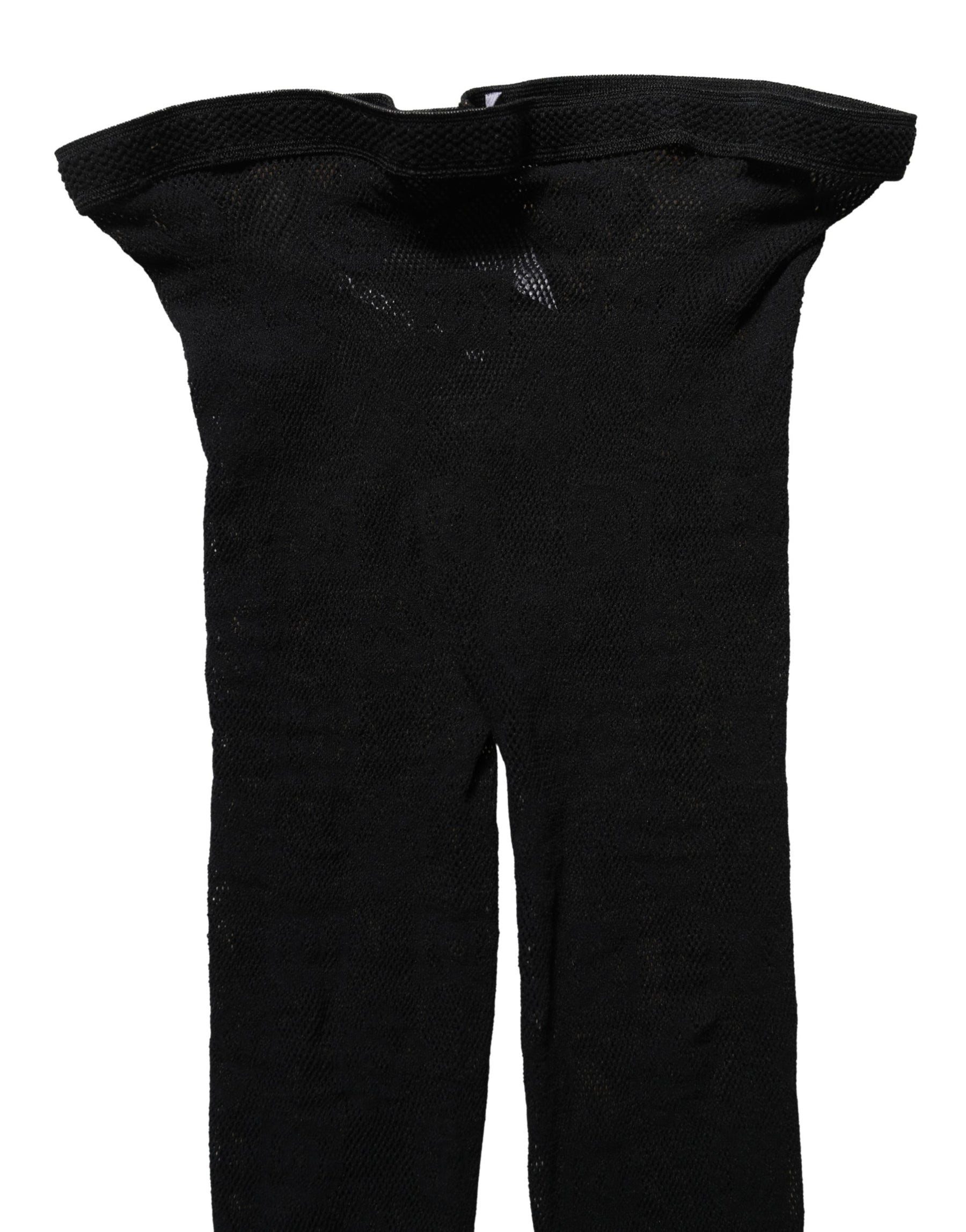 Dolce & Gabbana Black All Over Print Sheer Stretch Tights Socks | Regal Royce