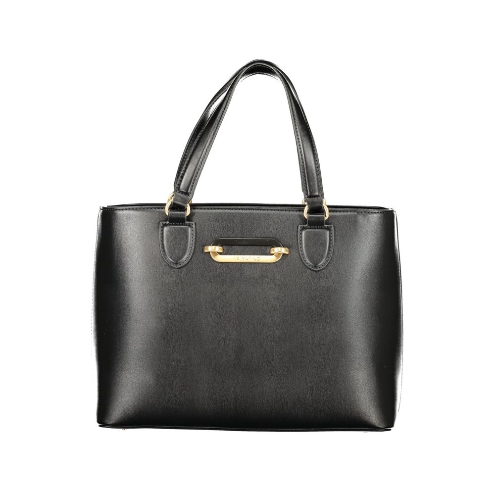 Mario Valentino Black Polyurethane Women's Bag | Regal Royce