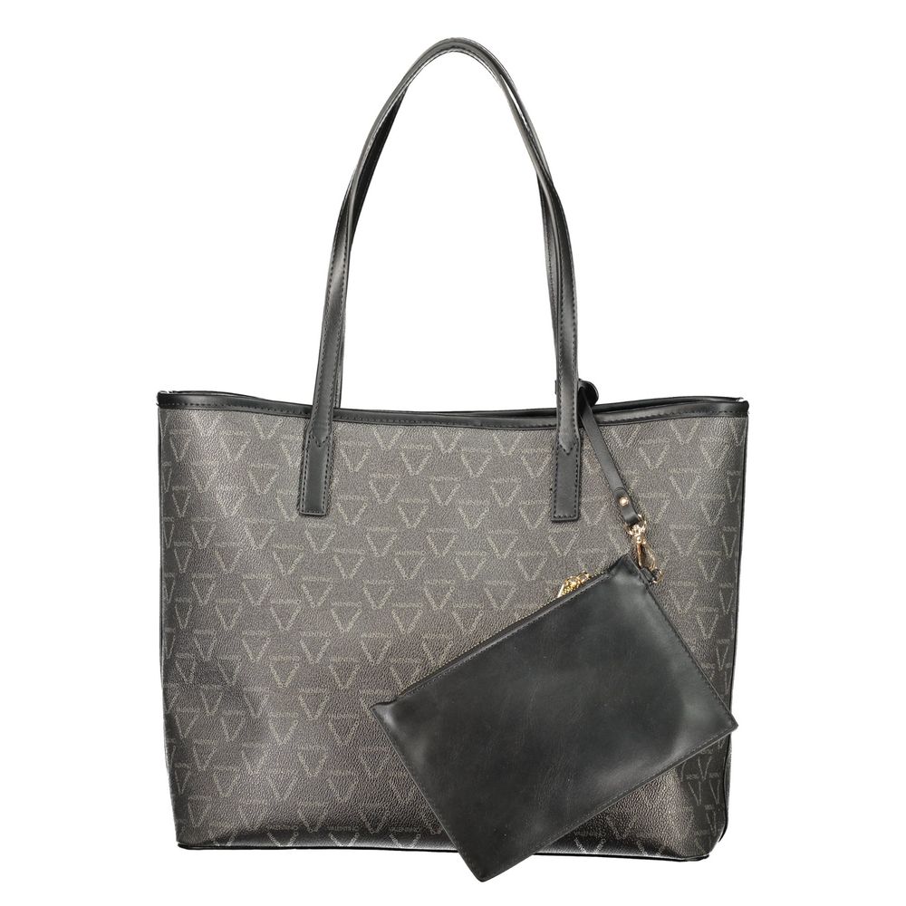 Mario Valentino Black Polyurethane Women's Bag | Regal Royce