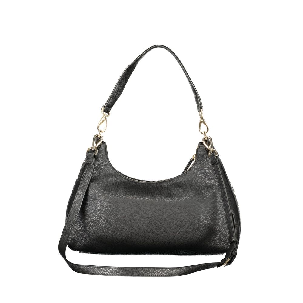 Mario Valentino Black Polyurethane Womens Bag | Regal Royce