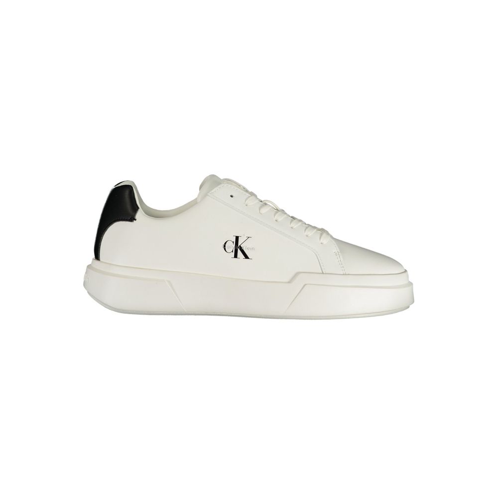 Calvin Klein White Polyurethane Women's Sneaker | Regal Royce