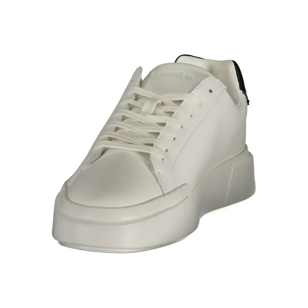 Calvin Klein White Polyurethane Women's Sneaker | Regal Royce