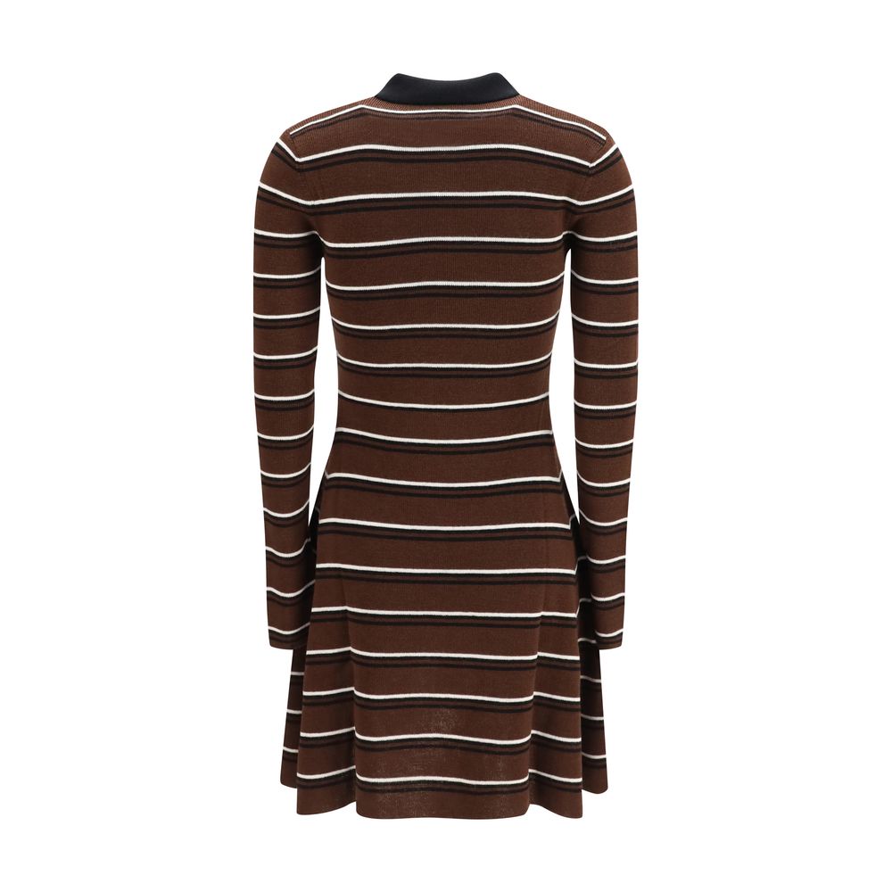 Ganni Brown Wool Oves Aries Casual Dress | Regal Royce