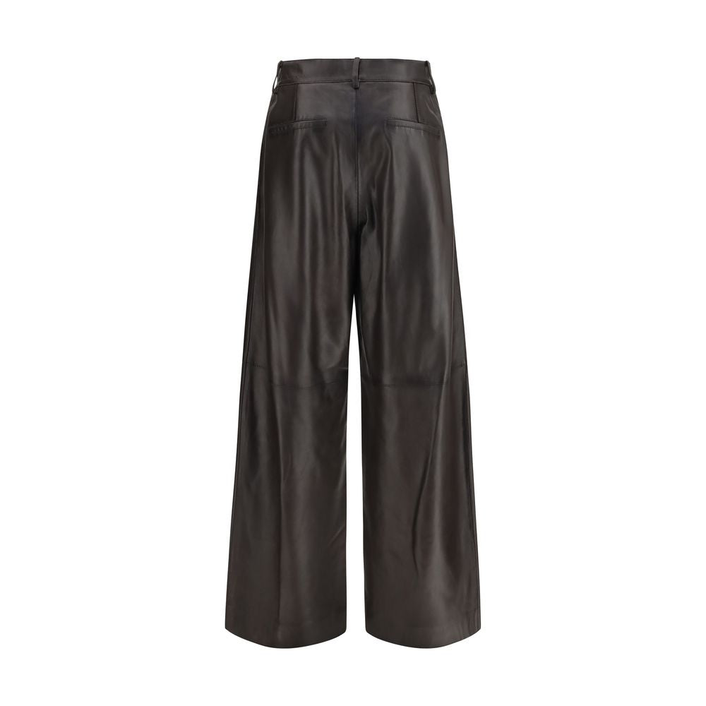 P.A.R.O.S.H. Brown Leather Pants | Regal Royce