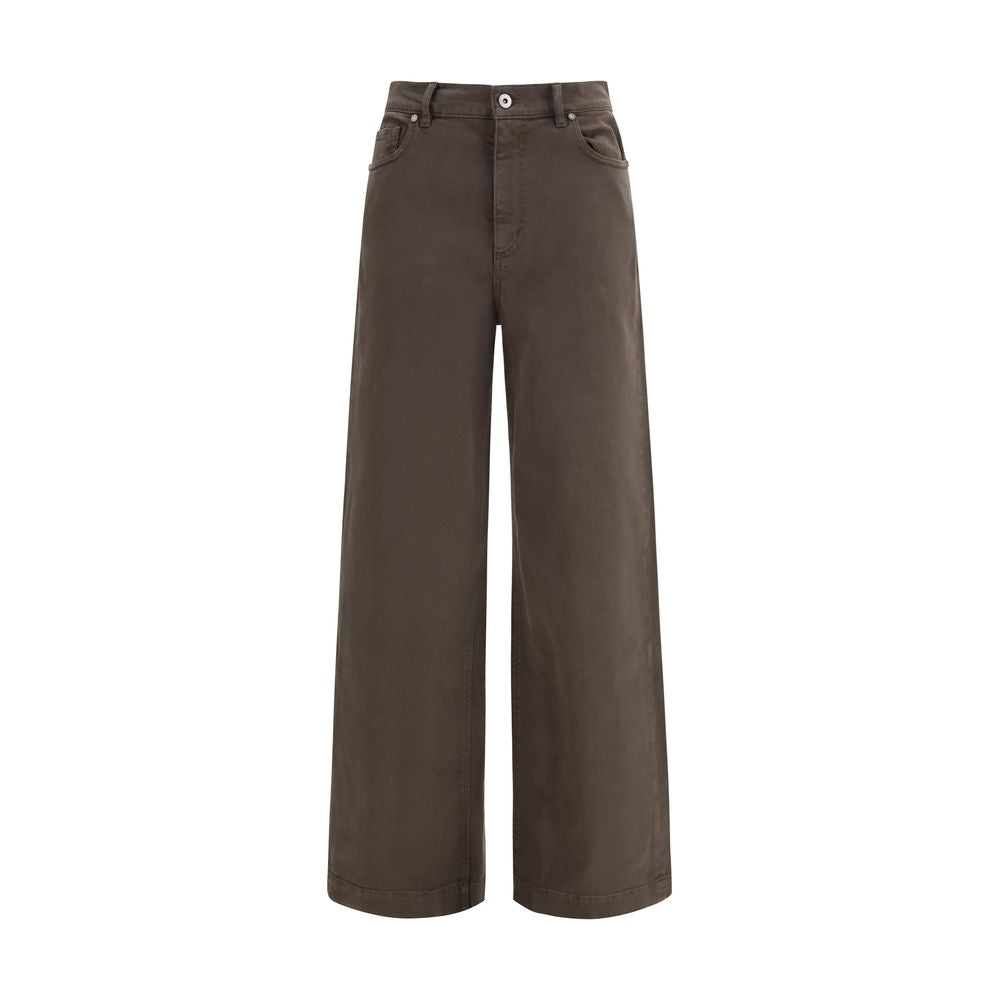 P.A.R.O.S.H. Brown Cotton Casual Pants | Regal Royce
