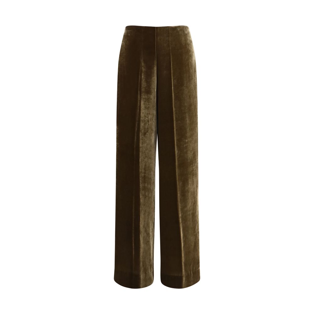 P.A.R.O.S.H. Brown Viscose Casual Pants | Regal Royce