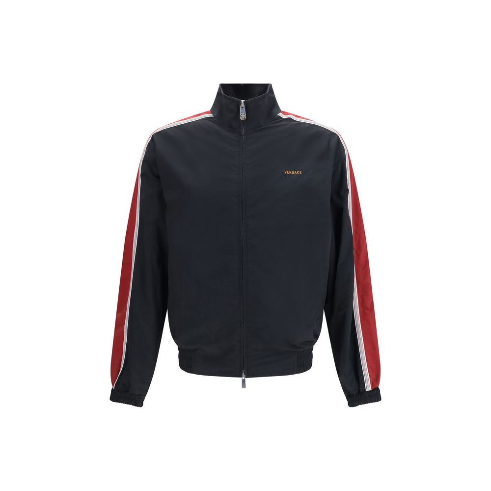 Versace Black Polyamide Bomber | Regal Royce