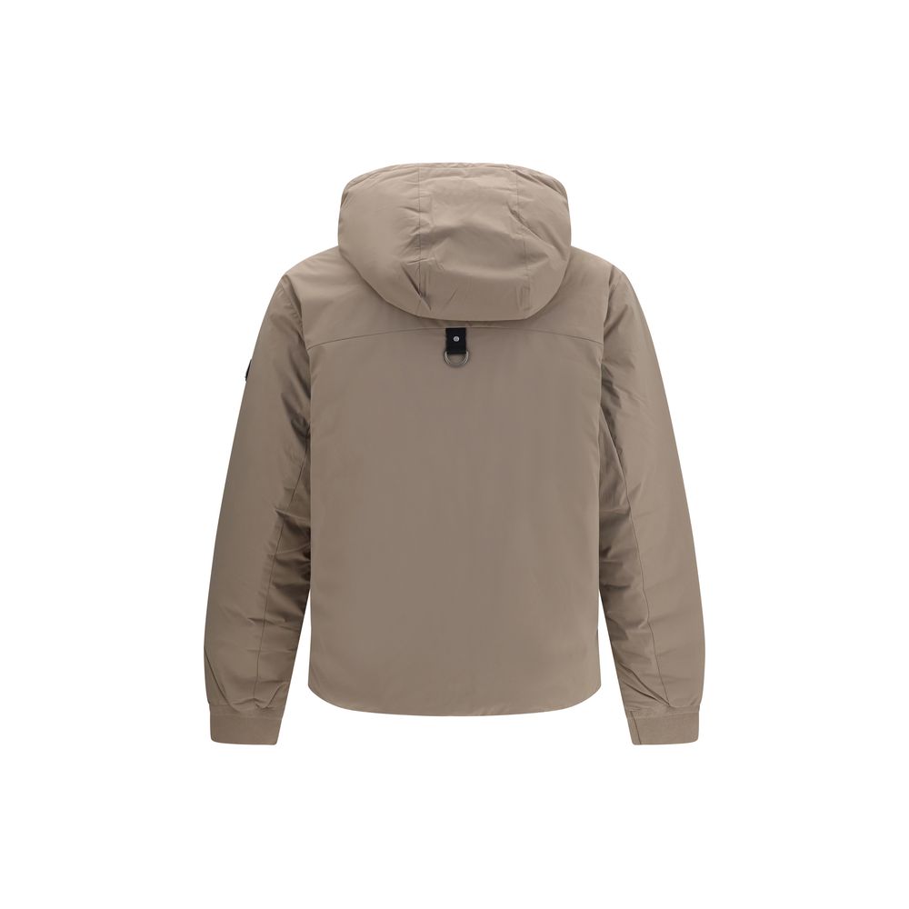 Moose Knuckles Beige Nylon Full-Length Jacket | Regal Royce
