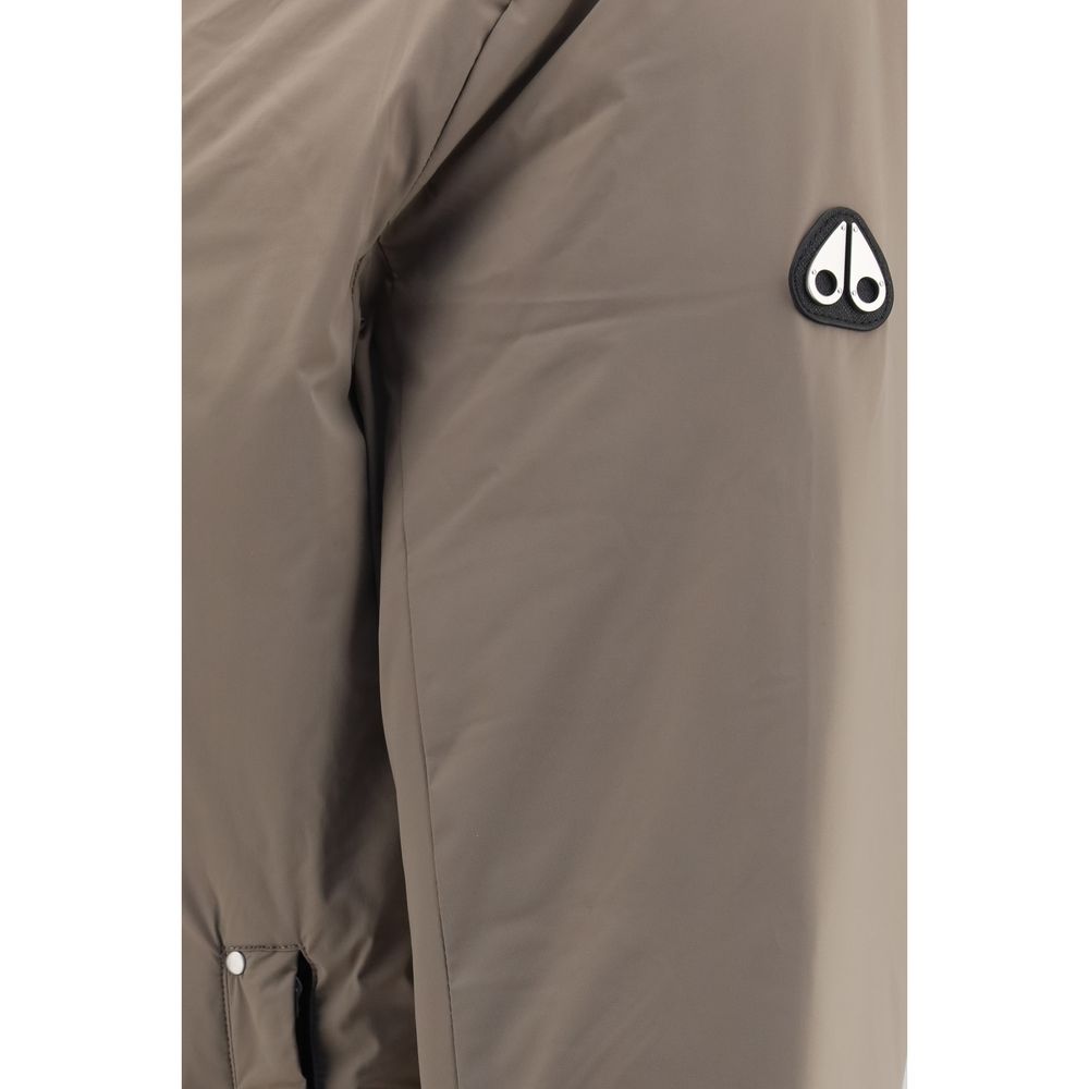 Moose Knuckles Beige Nylon Full-Length Jacket | Regal Royce