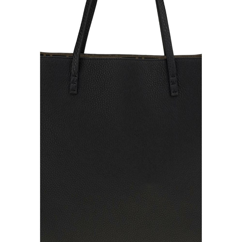 Fendi Black Calf Leather Bos Taurus Shoulder Bag | Regal Royce